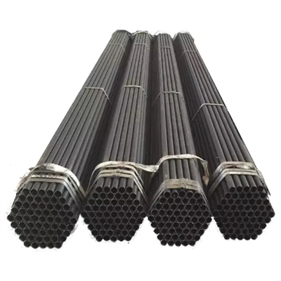 Fluid Pipe Round Black Steel Pipe And Tube Q195 / Q235 Erw Welded Ms Steel Round Pipe