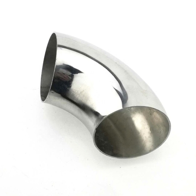 Corrosion Resistance / Low Stiffness 304 / 316 Sanitary Pipes 90 Degree Bend Stainless Steel Elbow Joint